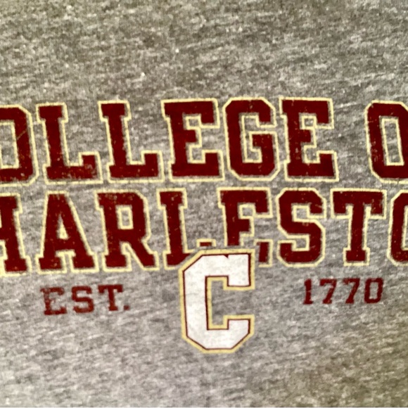 New Gray College of Charleston T-Shirt - Picture 2 of 4
